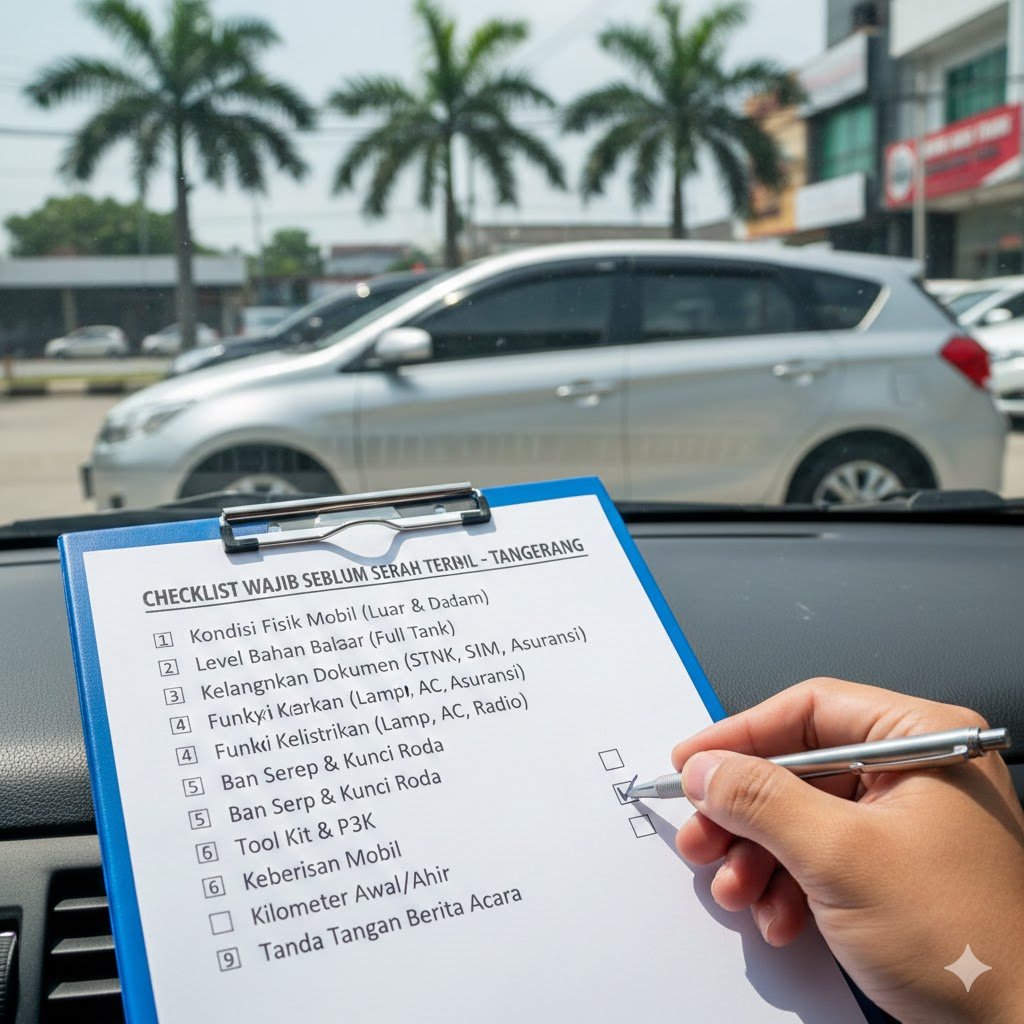 Checklist Wajib Sebelum Serah Terima Mobil dari Rental di Tangerang