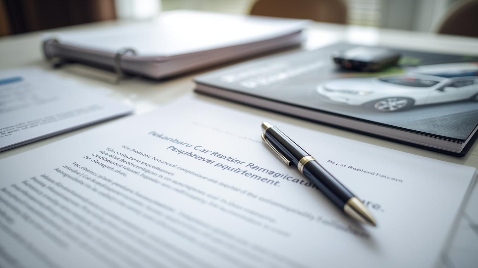 Syarat Sewa Mobil Pekanbaru: Dokumen Wajib Agar Cepat Cair!